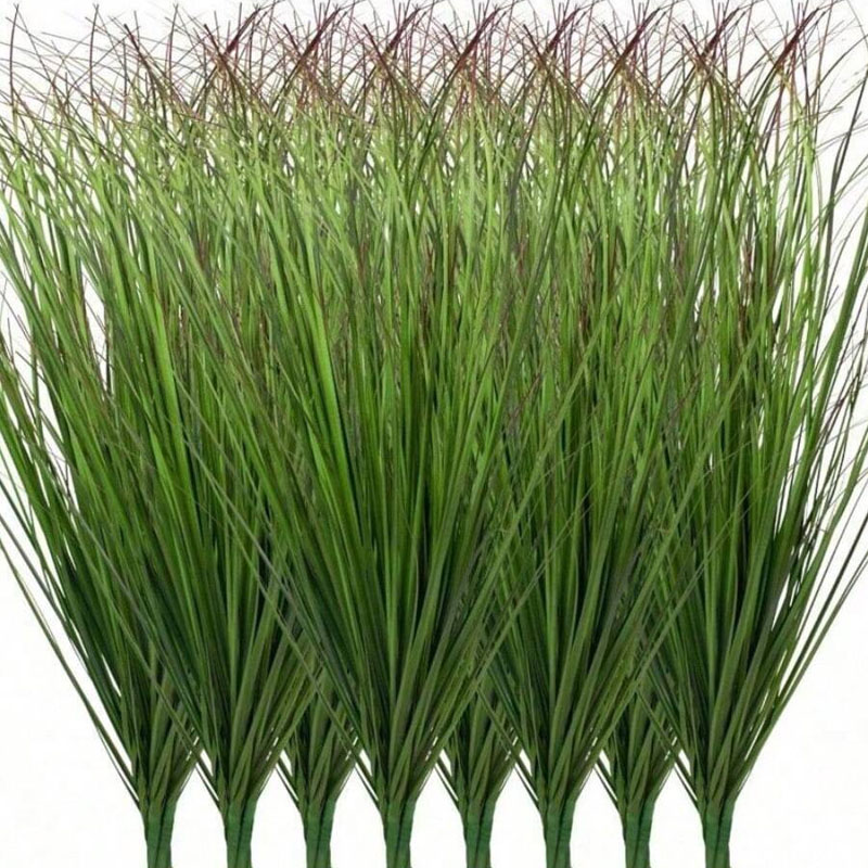 Snake Plant - 12 ชิ้นประดิษฐ์หัวหอมหญ้าปลอม Greenery สําหรับ DIY งานแต่งงานสถานที่ตกแต่งบ้าน