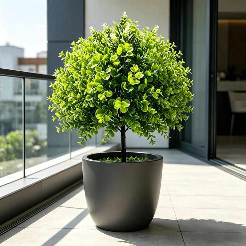 ต้นไม้ประดิษฐ์สีเขียวพร้อมเสาป - Fiddle Leaf Fig บทวิจารณ์และราคา