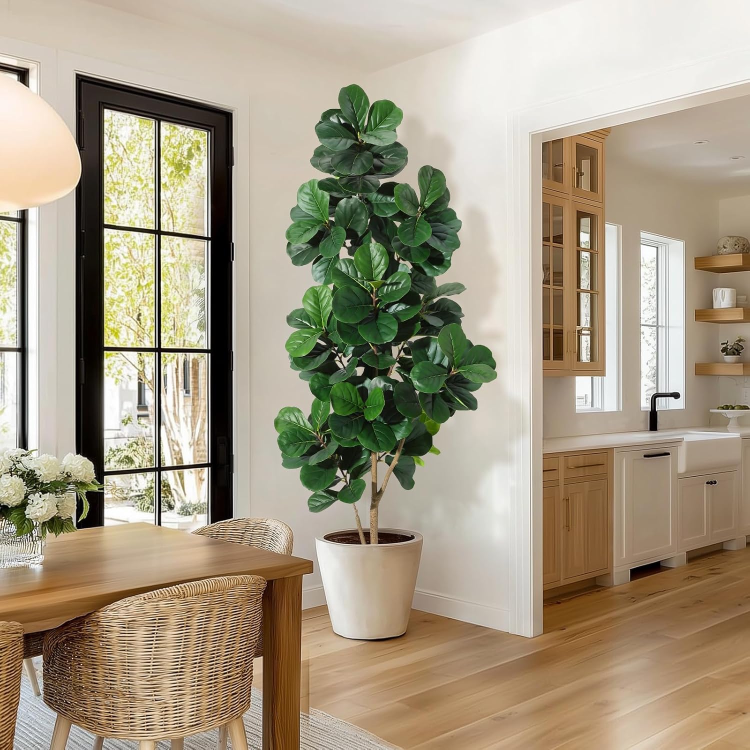ต้นไทรใบกลองปลอมขนาด 4 ฟุต/5 ฟ - Fiddle Leaf Fig บทวิจารณ์และราคา